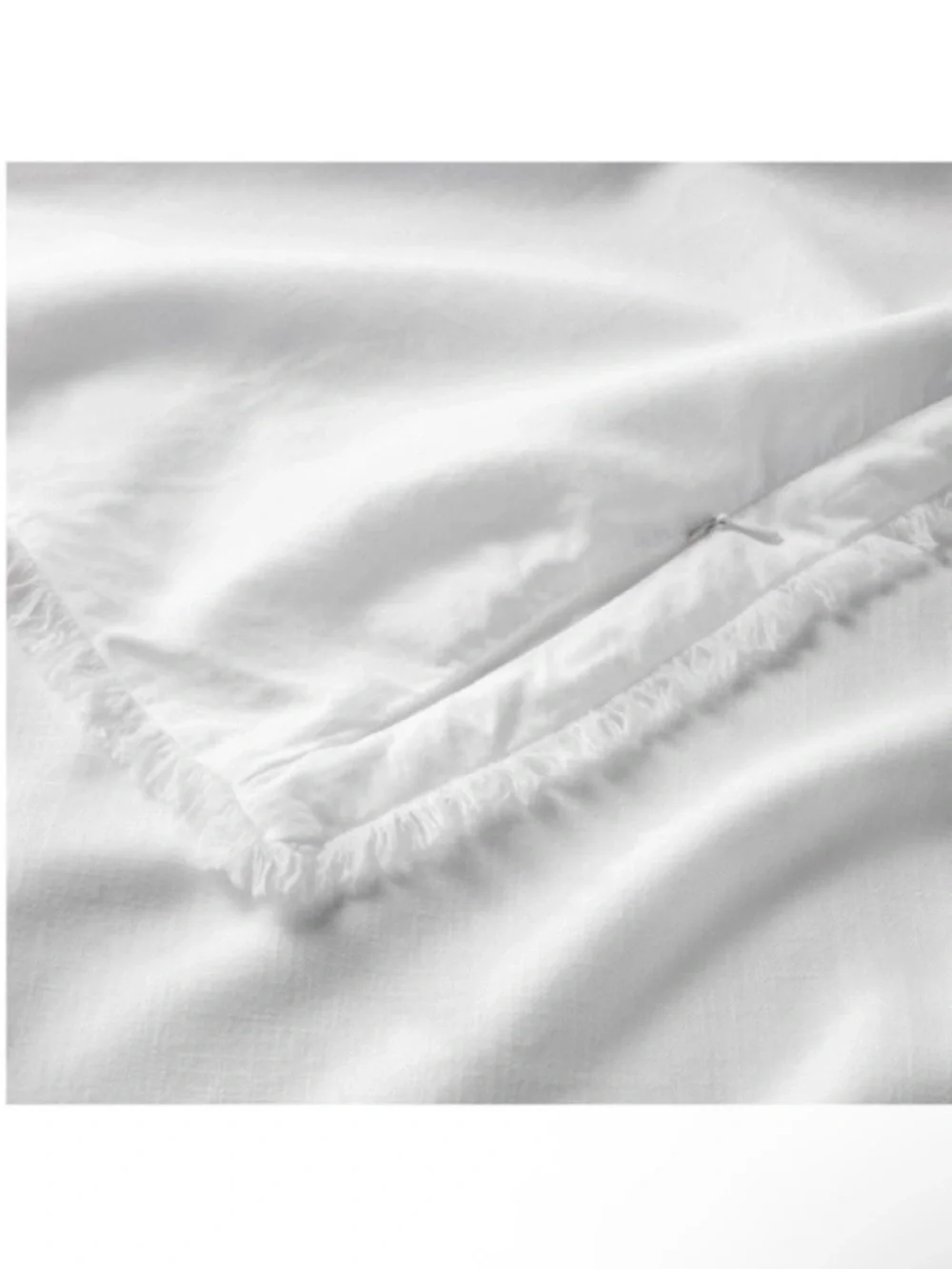 NWT Full/Queen Heavyweight Linen Blend Comforter & Sham Set White - Casaluna